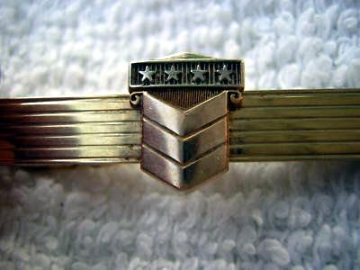 Chevron Tie Clasp Service Award