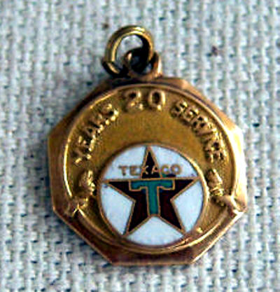 Texaco Ladies Service Award Charm Pendant