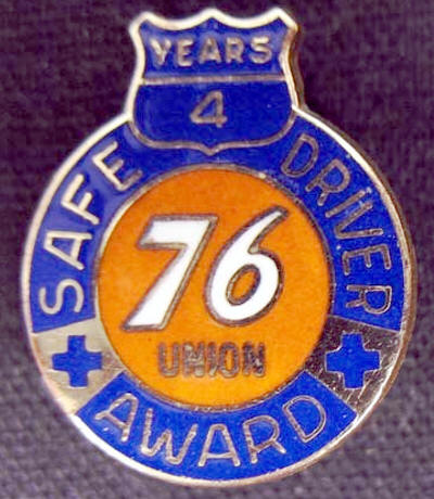 Union 76 Gasoline 4 Year Driver Service 