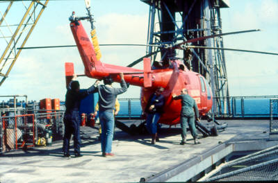 Ninian Field Helicopter