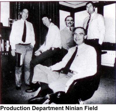 Ninian Production Dept