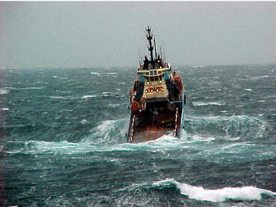 Boat in North Sea