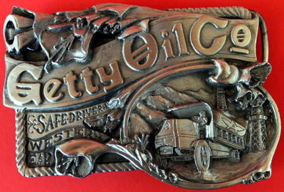 Getty Oil Western E&P Belt Buckle