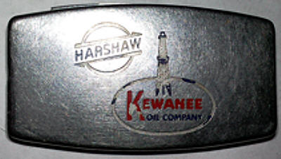 Kewanee Harshaw Oil Company Vintage Zippo Avertising 