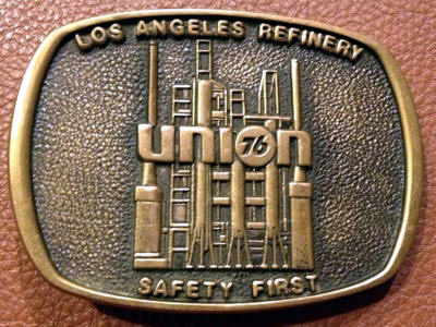 Union 76 Brass Belt Buckle