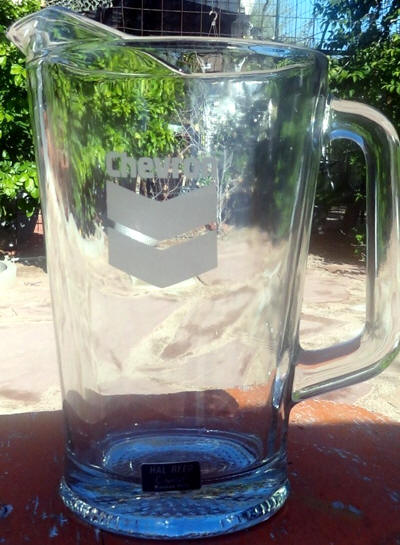 Chevron  Beer Pitcher 