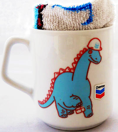 Chevron Ceramic  Mug Dino