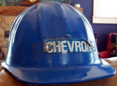 Chevron Blue Hard Hat