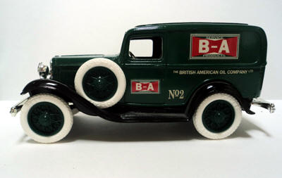 1932 B-A Ford Panel Delivery Piggy Bank British American Oil Co ERTL box