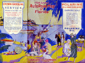 Chevron KYSO Map of Florida 1926