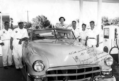 Jacque Mercer Miss America Union Oil Station