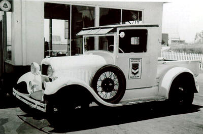 Chevron Pickup Truck