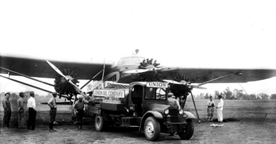 Union Oil of California Refueling Airplane