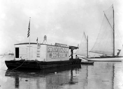 Chevron Service Barge Tacoma Yacht Club on this July day in 1924